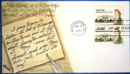 U.S. #1935 &amp;1936 18¢ &amp; 20¢ James Hoban stamps T. M. Weddle cacheted FDC ... - £3.17 GBP