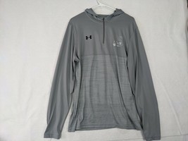 Under Armor Heatgear Fan Cloth Pullover Jacket Gray Mens Sz L Polyester - $17.68