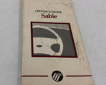 1996 Mercury Sable Owners Manual Handbook OEM H04B43026 - $26.99
