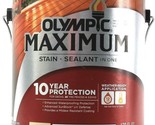 1 Gal. Olympic Maximum Satin &amp; Sealant In One 10 Year Protect Solid Colo... - $49.38