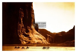 Seven Navajo Riders On Horseback &quot;Canon De Chelly&quot; Native American 4X6 Photo - £6.31 GBP