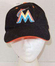 MLB Baseball Miami Marlins Hat Cap Fan Favorite black Orange Blue - $5.91
