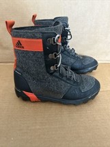 Adidas Gray & Black Climaheat Felt Mountain Boots Insulated - Men's Size 8.5 (D5 - £71.22 GBP
