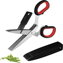 Gourmet Herb Scissors Set Master Culinary Multipurpose Cutting Shears wi... - £15.88 GBP