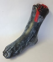 Life Size Body Part Bloody Grey Rotting Severed Zombie Foot Halloween Horror Prop - £3.79 GBP