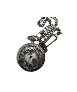 Steampunk Design Silver-Plated Quartz Pocket Watch - Fantasy Medal - $32.55 CAD