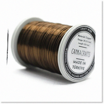 28 Gauge 155ft Dead Soft Anodized Brown Wire for Stunning Jewelry - Idea... - $27.71