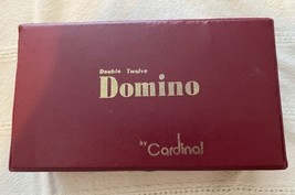 Vintage Double 12 Twelve Color Dot Dominoes 91 Piece Dominos by Cardinal in Case - $11.88