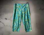 Mountain Lake Pedal Pushers womens Size 10 Tropical Blue Green Tapered C... - $16.71