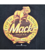 Mack Trucks Logo T Shirt Black Size M BullDog 95th Anniv Gold Logo Singl... - £30.09 GBP