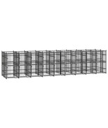  Dog Kennel Black Powder-coated steel Extra Large Durable - $7,186.60 CAD