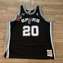 New Mitchell And Ness Manu Ginobili San Antonio Spurs Jersey NBA Black 4XL - £119.89 GBP