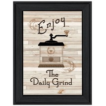 The Daily Grind 2 Black Framed Print Kitchen Wall Art - $79.99