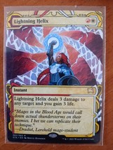 Lightning Helix Borderess Magic The Gathering Strixhaven Archiv 62 Showc... - $2.62
