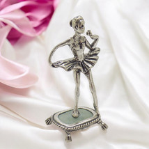 Vintage Italian Handmade Genuine Silver Rotating Ballerina Figurine Mini... - £33.71 GBP