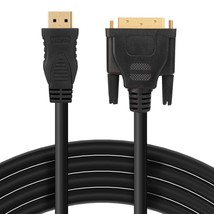 6 Ft. Dvi To Hdmi Bi-Directional M/M Cable Gold-Plated 24K Cord For Moni... - £18.82 GBP
