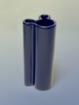 Disney Parks Mickey Mouse Icon Bud Vase Cobalt Blue 1990s - $24.99
