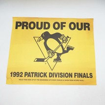 Vintage Pittsburgh Penguins Placard 1992 Division Finals 102.5 WDVE FM - £19.77 GBP