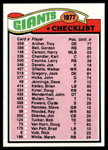 1977 Topps #218 New York Giants CL EX-B110 - £15.56 GBP