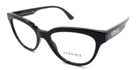 Versace Eyeglasses Frames VE 3315 GB1 52-18-145 Black Made in Italy - £85.65 GBP