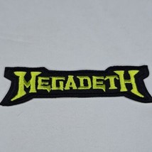 Megadeth Patch Green Logo Heavy Metal Rock Embroidered Iron/Sew On  1.25... - £3.55 GBP