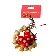 Disney Store Japan Minnie Mouse Polka Dot Bow Popcorn Key Chain - £101.68 GBP