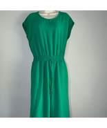 Women&#39;s Ladies V-Neck Tie Belted Waist Harem Wide Leg Jumpsuit - $16.81 CAD