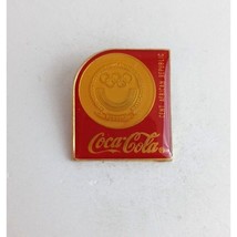 Vintage Coca-Cola Cent. African Republic Olympics Lapel Hat Pin - $230.91 MXN