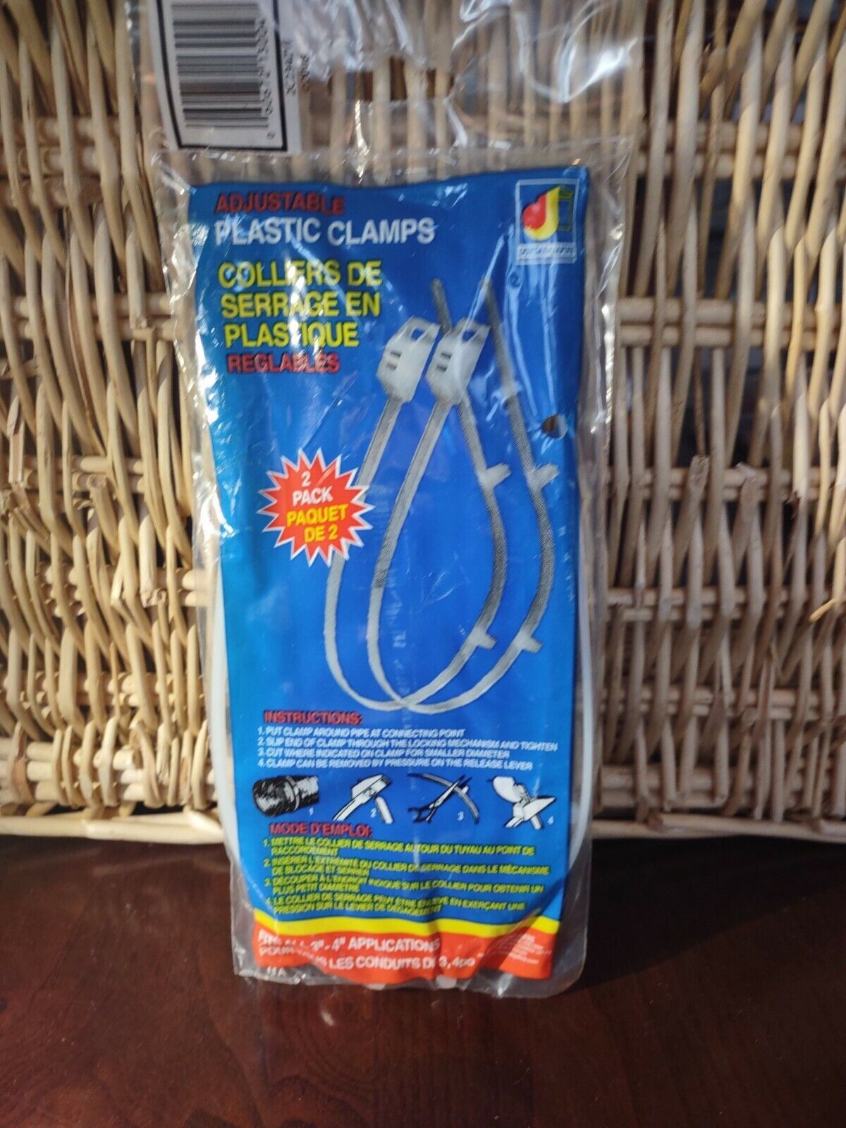 Adjustable Plastic Clamps 2 Pack-Brand New-SHIPS N 24 HOURS - $8.79