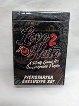 Love 2 Hate A Party Game For Inappropriate People Kickstarter Exclusive Set - £28.57 GBP