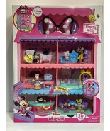 Minnie Mouse Bow-Tel Hotel 2 Sided with Lights/Sounds 20 Pieces Kids Pla... - £38.56 GBP