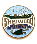 City of Sherwood Oregon Pin Est 1992 Mountain Sunrise Scenic Travel Souv... - $221.29 MXN