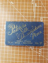 The Patricia Silk Dressmakers Pins Needle Point 1/4 LB Brass Rustproof N... - $14.01