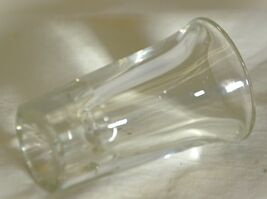 Whiskey Shot Glass Clear Ribbed Weighted Bottom - $12.86