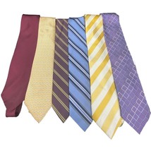 Lot 6 some Vintage mens ties Donald j. Trump Jos A. Banks Nautica Burt Pulitzer - £25.82 GBP