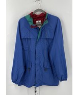 VTG Columbia PVC Rain Coat Mens Medium Blue Colorblock Outdoor Water Res... - $1,182.44 MXN