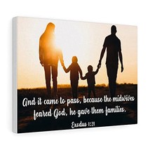 Express Your Love Gifts Bible Verse Canvas and It Came to Pass Exodus 1:... - £62.21 GBP