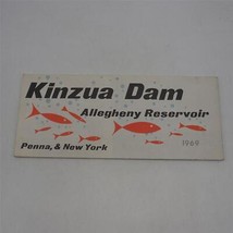 Vintage Kinzua Dam Allegheny Réservoir Carte Pennsylvania New York 1969 - £33.71 GBP