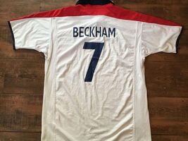 England 2003/05 Home Short Sleeve Shirt Name Set BECKHAM#7 - €29,87 EUR