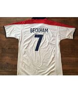England 2003/05 Home Short Sleeve Shirt Name Set BECKHAM#7 - €29,83 EUR