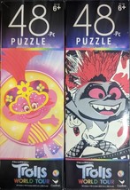 Two 48 Piece Cardinal Kids Youth Trolls World Tour Puzzles Ages 6+ - $3.50