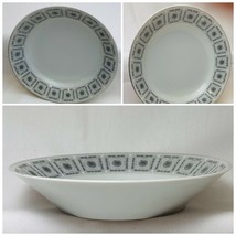 Vintage &amp; Rare Norleans &quot;APOLLO&quot; Fine China Geometric Design Rim Soup - £10.16 GBP