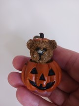 Boyds Bears Halloween Jack-O-Lantern Bear Brooch Pin Jewelry 2&quot; - $7.92