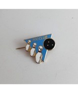 Vintage 200 Club Bowling Pins With Bowling Ball Lapel Hat Pin - $8.42