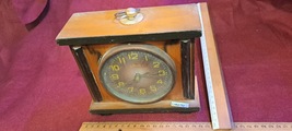 Antique wooden mechanical shelf clock [CLK10142] - $85.00