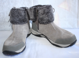 Easy Spirit Women Grey Elementa Suede Fur Ankle Booties Size US 6M - $21.99