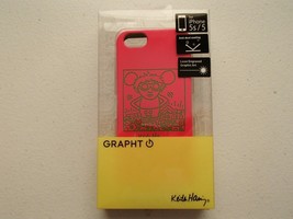 GRAPHT Keith Haring Laser Engraved Silicone Case for iPhone 5/5S, Pink    - £5.45 GBP