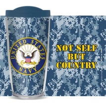 CU1301 Blue Camo U.S. Navy &quot;Not Self, But Country&quot; Premium Thermal, 16 oz - £13.65 GBP