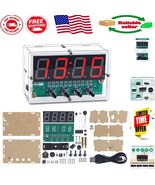 Light-Controlled 4-Digit Digital Clock Kit - Ideal for Soldering Enthusi... - $44.74 CAD