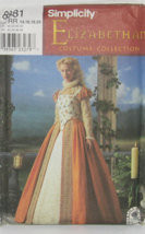 Simplicity Elizabethan Costume Collection 8881 Size RR 14-20 - $14.83